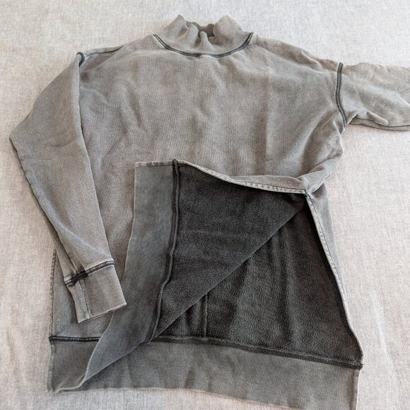 Free People Grey mock neck Sweatshirt - Size S - Picture 7 of 10